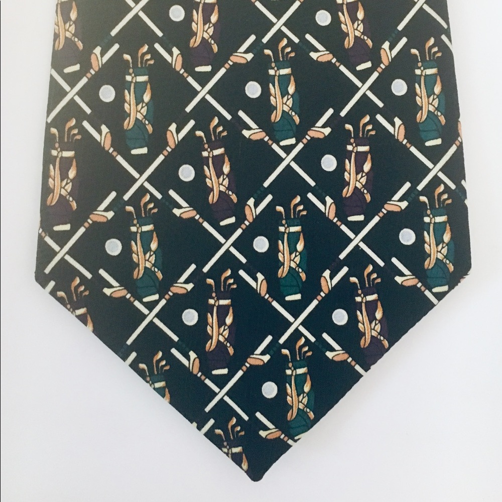 Golf Tie Gift Silk Handmade A. Rogers